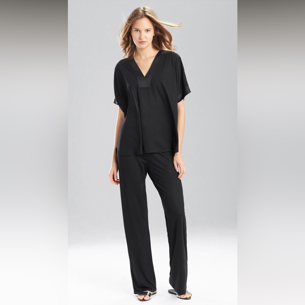 NEW NATORI CONGO DOLMAN KIMONO BLACK 2PC PJ SET - Picture 4 of 14
